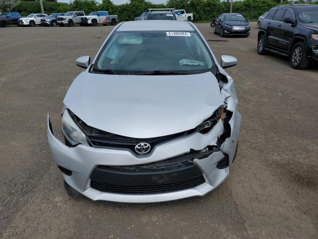 2T1BURHEXFC372526 - 2015 TOYOTA COROLLA L SILVER photo 5