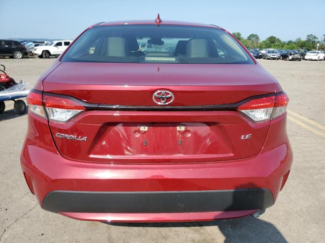 JTDEPMAE6NJ219114 - 2022 TOYOTA COROLLA LE RED photo 6