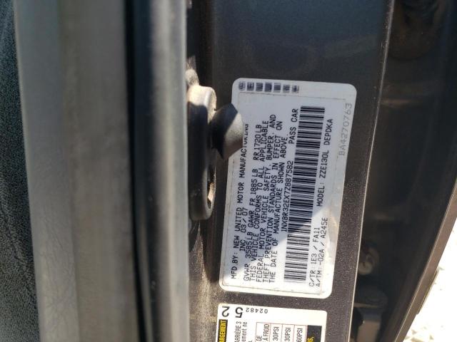 1NXBR32EX7Z887582 - 2007 TOYOTA COROLLA CE GRAY photo 12