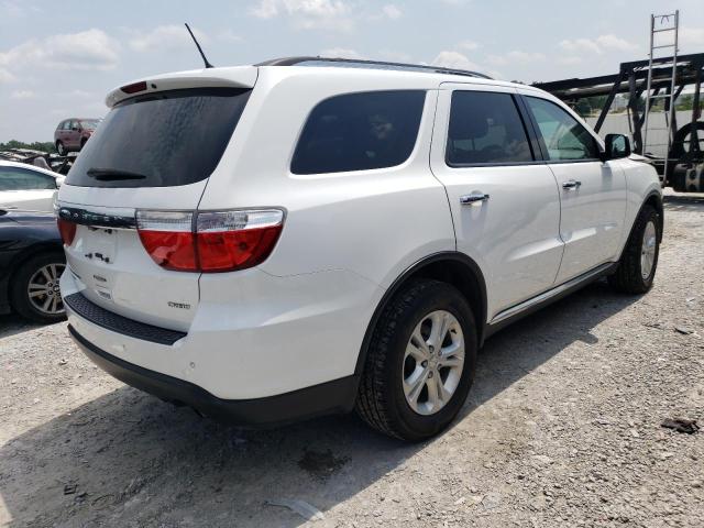 1C4RDJDG2DC665124 - 2013 DODGE DURANGO CREW WHITE photo 3