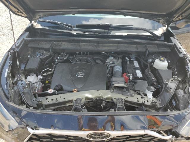 5TDGZRAH7MS520504 - 2021 TOYOTA HIGHLANDER XLE შავი ფოტო 12