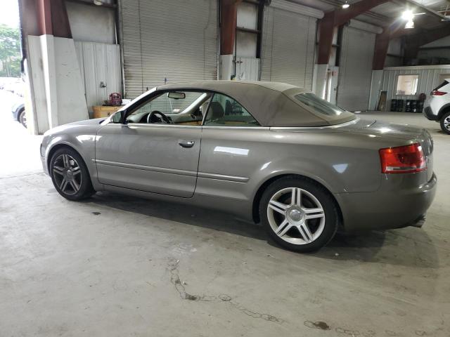 WAUDF48H78K016520 - 2008 AUDI A4 2.0T CABRIOLET QUATTRO GRAY photo 2