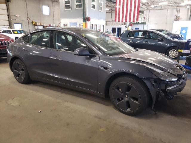 5YJ3E1EB0NF197999 - 2022 TESLA MODEL 3 GRAY photo 4