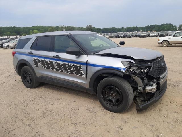 1FM5K8AB2MGA17499 - 2021 FORD EXPLORER POLICE INTERCEPTOR TWO TONE photo 4