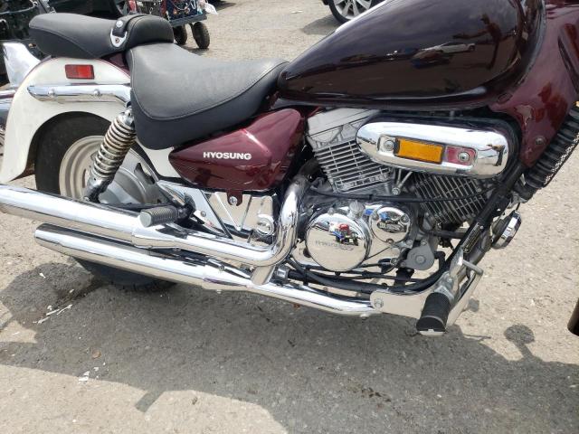 KM4MJ525341207614 - 2004 HYOSUNG GV250 BURGUNDY photo 7