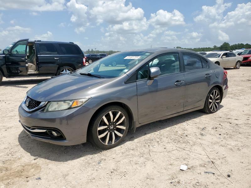 19XFB2F95EE034536 - 2014 HONDA CIVIC EXL GRAY photo 1