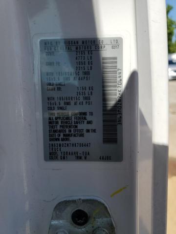 3N63M0ZN7HK706447 - 2017 CHEVROLET CITY EXPRE LT 白色 照片 13