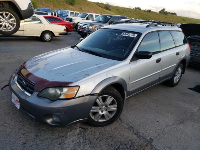 4S4BP61C657384943 - 2005 SUBARU LEGACY OUTBACK 2.5I SILVER photo 1