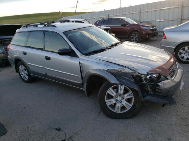 4S4BP61C657384943 - 2005 SUBARU LEGACY OUTBACK 2.5I SILVER photo 4