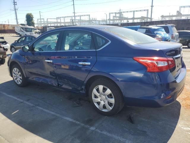 3N1AB7AP6KY340865 - 2019 NISSAN SENTRA S BLUE photo 2