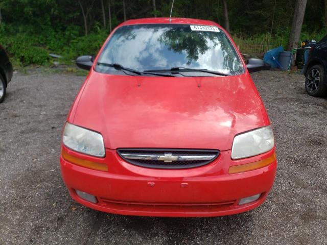 KL1TD69606B566823 - 2006 CHEVROLET AVEO BASE 红色 照片 5