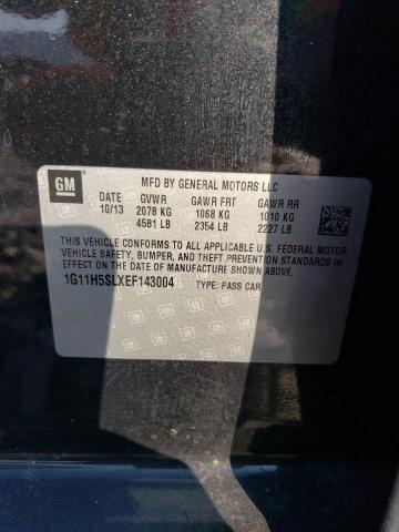 1G11H5SLXEF143004 - 2014 CHEVROLET MALIBU LTZ 黑色 照片 12