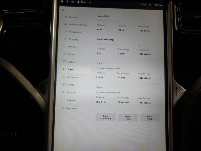 5YJSA1DP1DFP04296 - 2013 TESLA MODEL S BLACK photo 9