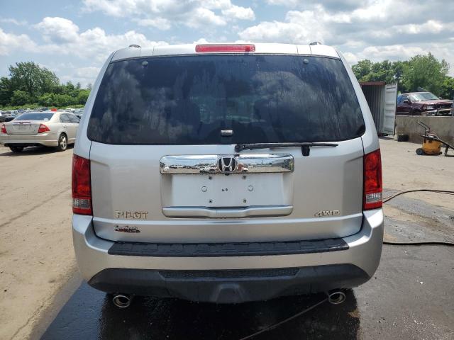5FNYF4H66DB084723 - 2013 HONDA PILOT EXL SILVER photo 6