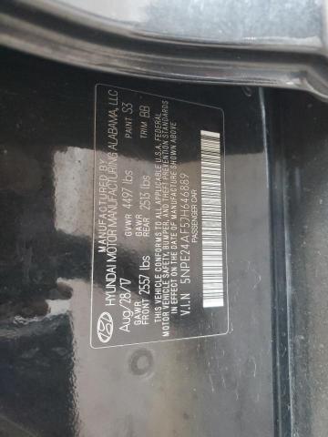 5NPE24AF5JH646889 - 2018 HYUNDAI SONATA SE შავი ფოტო 12