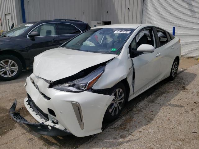 JTDL9RFU4L3022569 - 2020 TOYOTA PRIUS LE WHITE photo 1