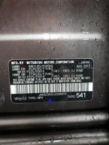 JA4AZ3A32JZ006815 - 2018 MITSUBISHI OUTLANDER SE BROWN photo 13