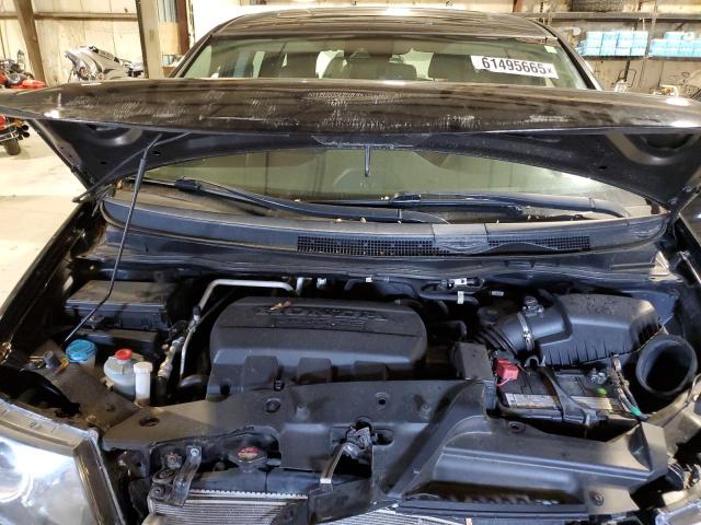 5FNRL5H61EB019721 - 2014 HONDA ODYSSEY EXL BLACK photo 12