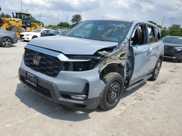 5FNYF8H56PB000628 - 2023 HONDA PASSPORT EXL GRAY photo 1