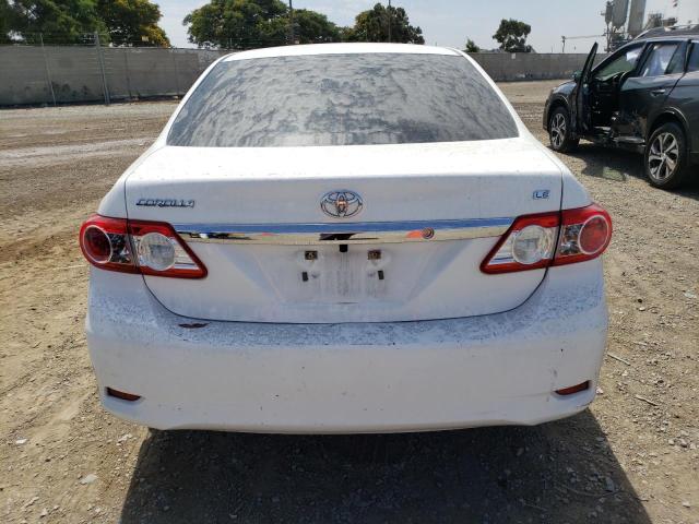 5YFBU4EE1DP123973 - 2013 TOYOTA COROLLA BASE WHITE photo 6