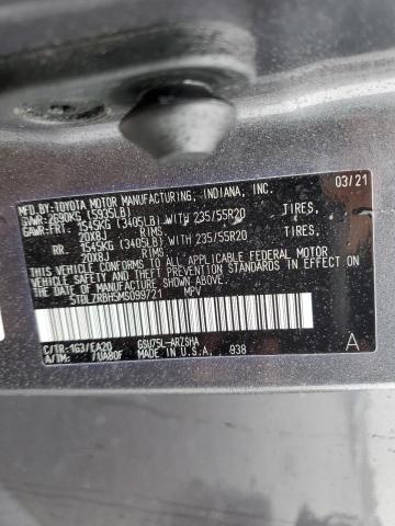 5TDLZRBH5MS099721 - 2021 TOYOTA HIGHLANDER XSE GRAY photo 14