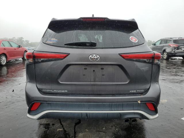 5TDLZRBH5MS099721 - 2021 TOYOTA HIGHLANDER XSE GRAY photo 6