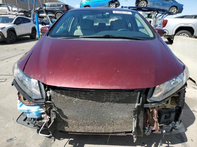 2HGFB2F50FH531532 - 2015 HONDA CIVIC LX MAROON photo 5