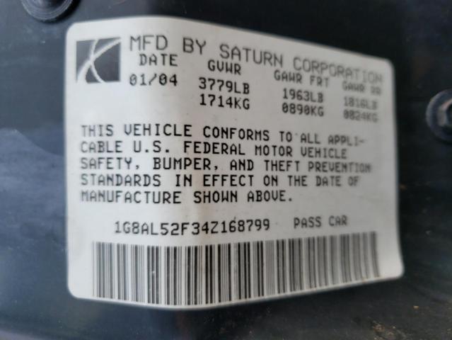 1G8AL52F34Z168799 - 2004 SATURN ION LEVEL 3 TAN photo 13
