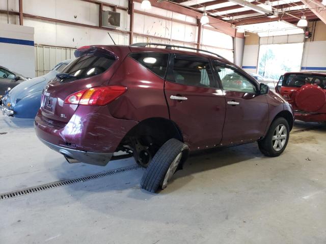 JN8AZ1MU0AW004811 - 2010 NISSAN MURANO S RED photo 3