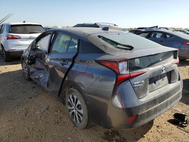 JTDL9MFU0M3024940 - 2021 TOYOTA PRIUS LE GRAY photo 3