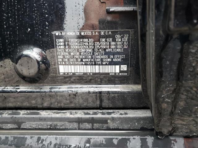 3CZRZ2H50PM716519 - 2023 HONDA HR-V SPORT შავი ფოტო 12