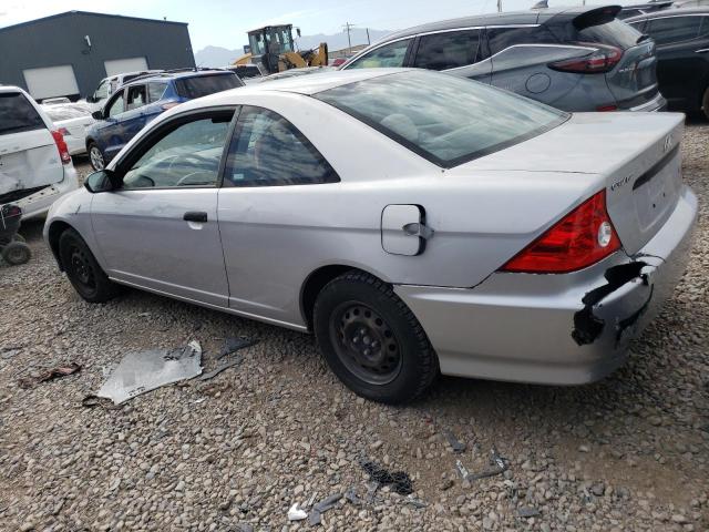 1HGEM22154L082373 - 2004 HONDA CIVIC DX VP SILVER photo 2