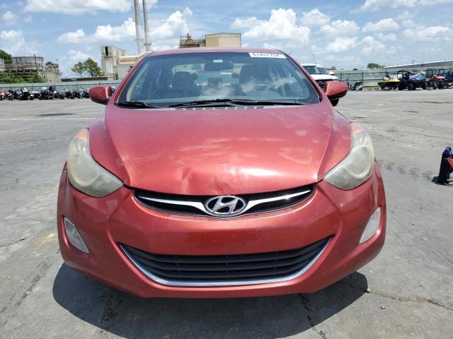 KMHDH4AE2DU501655 - 2013 HYUNDAI ELANTRA GLS RED photo 5