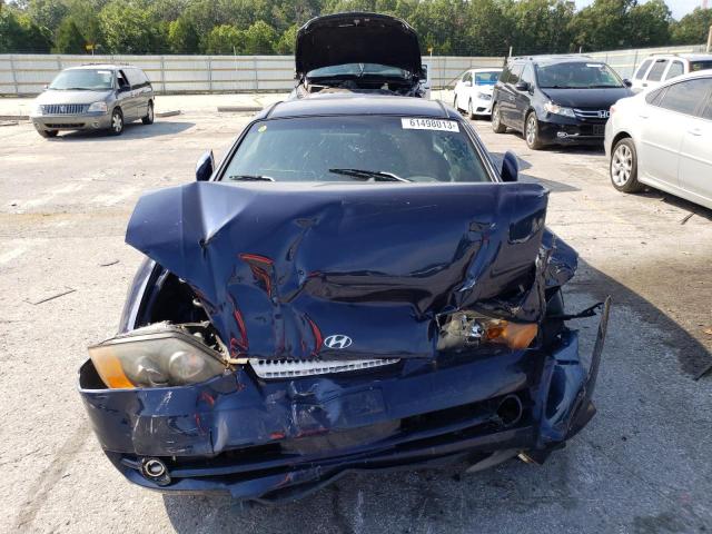 KMHHM65D14U114640 - 2004 HYUNDAI TIBURON BLUE photo 5