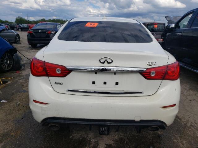 JN1BV7AR6FM397685 - 2015 INFINITI Q50 BASE WHITE photo 6