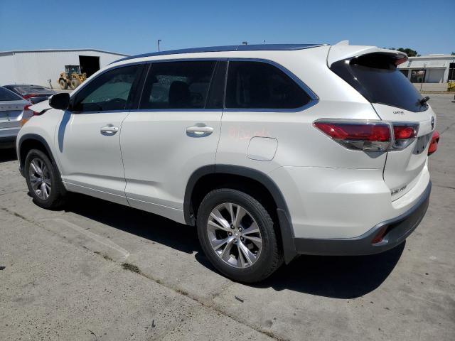 5TDJKRFH9ES037696 - 2014 TOYOTA HIGHLANDER XLE Սպիտակ լուսանկար 2