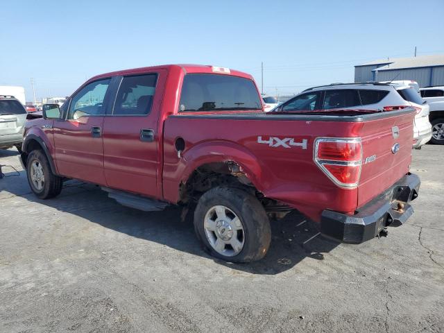 1FTFW1EF9BKD27810 - 2011 FORD F150 SUPERCREW RED photo 2