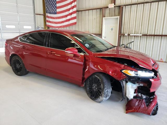 3FA6P0HD8GR380850 - 2016 FORD FUSION SE RED photo 4