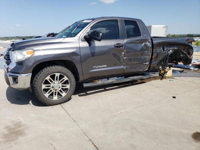 5TFRM5F17EX080436 - 2014 TOYOTA TUNDRA DOUBLE CAB SR/SR5 GRAY photo 1