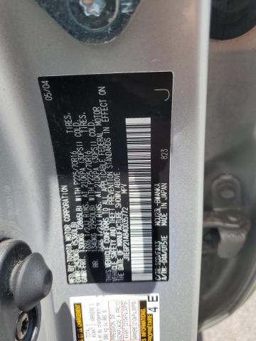 JTEGP21A840035772 - 2004 TOYOTA HIGHLANDER BASE SILVER photo 13