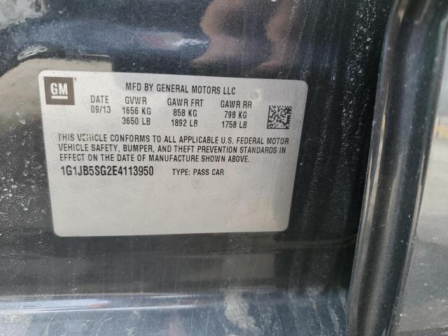 1G1JB5SG2E4113950 - 2014 CHEVROLET SONIC LS 灰色 照片 12