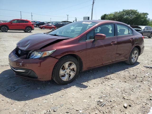 19XFB2F58FE251903 - 2015 HONDA CIVIC LX BURGUNDY photo 1