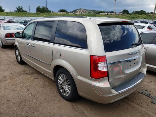 2C4RC1CG6DR590083 - 2013 CHRYSLER TOWN & COU TOURING L GOLD photo 2
