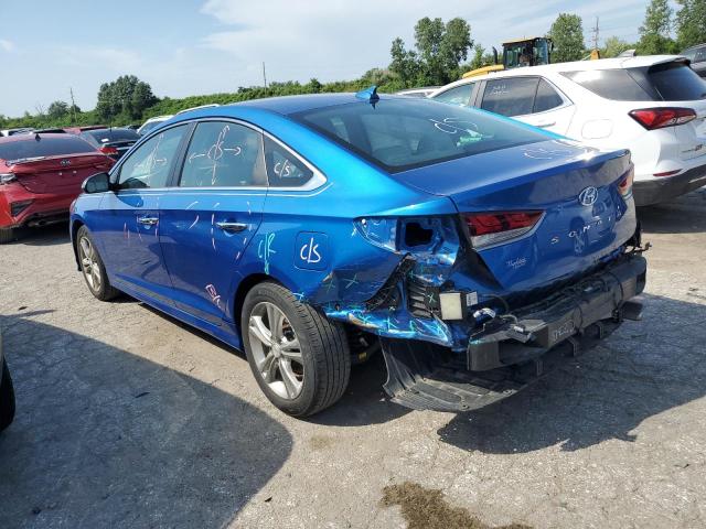 5NPE34AF9KH752258 - 2019 HYUNDAI SONATA LIMITED BLUE photo 2