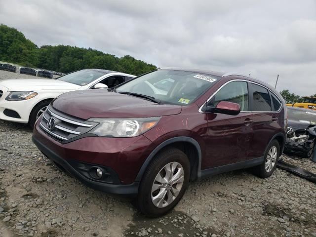 5J6RM4H7XEL079102 - 2014 HONDA CR-V EXL BURGUNDY photo 1