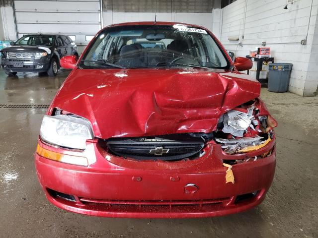 KL1TD66668B084378 - 2008 CHEVROLET AVEO BASE Qırmızı foto 5