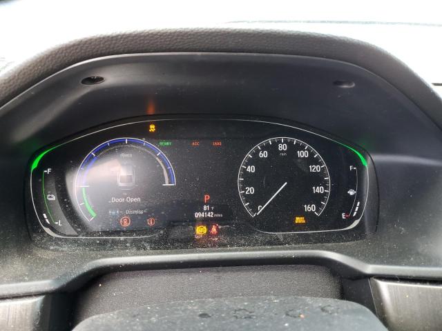 1HGCV3F11KA001401 - 2019 HONDA ACCORD HYBRID Noir photo 9