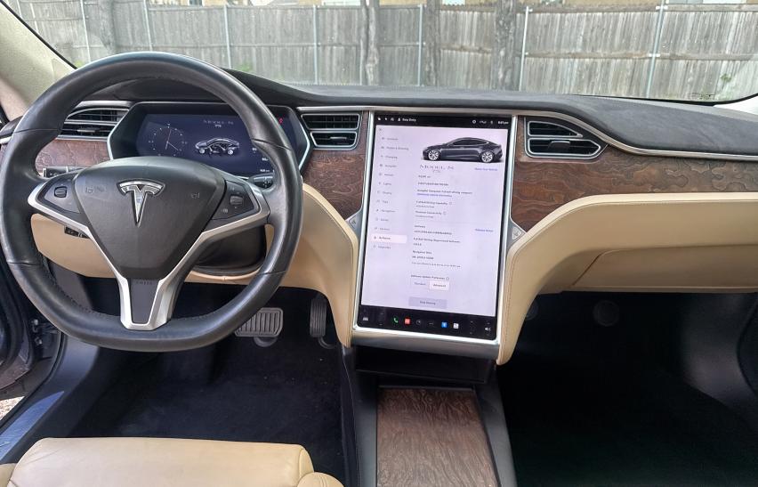 5YJSA1E14HF195384 - 2017 TESLA MODEL S GRAY photo 9