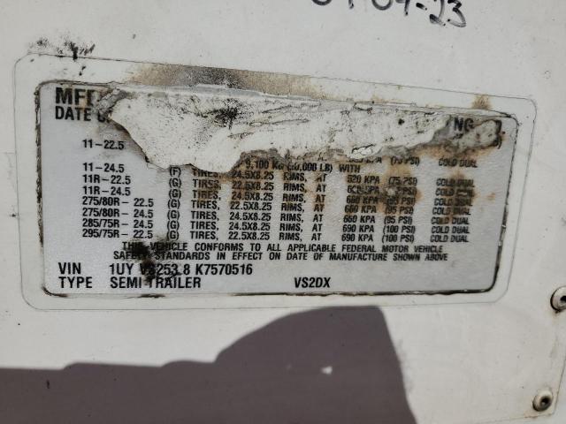 1UYVS2538K7570516 - 2019 UTILITY TRAILER Ağ foto 10