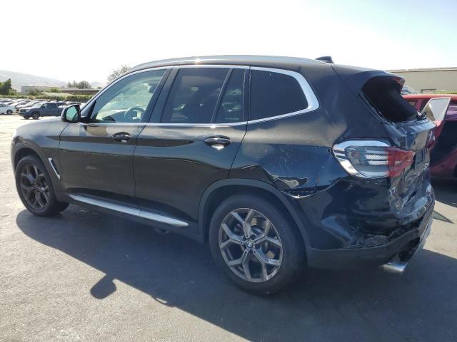 5UXTY3C09M9F37164 - 2021 BMW X3 SDRIVE30I BLACK photo 2